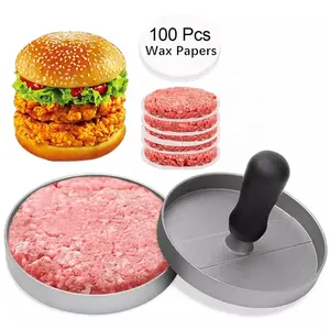 Cozinha Non-Stick Alumínio Hamburger Mold Patty Maker Burger Press
