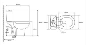 Ensemble WC et lavabo écologique pour salle de bain, sanitaire complet, toilettes et lavabo, ensemble WC - Product Image 3