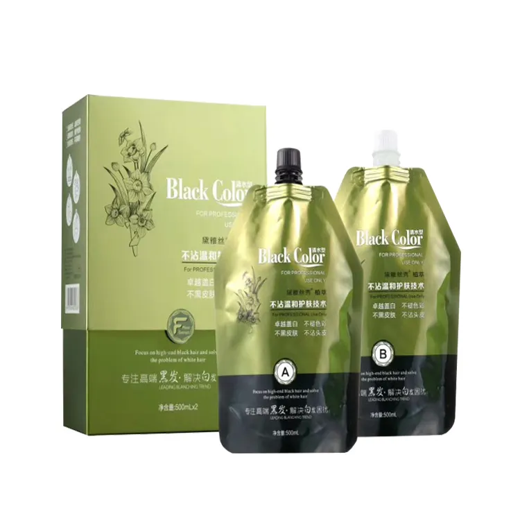 Wholesale price black hair dye color shampoo best professional black hair color dye for gray hair