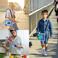 Étui et housse robustes populaires en Europe et aux États-Unis pour iPad Mini 8 avec béquille, dragonne et support pour stylet