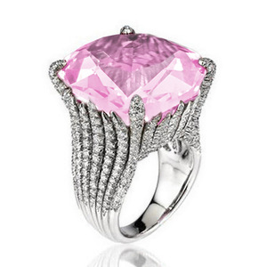Anello Geometrico Rosso da Donna, Gioiello di Moda Audace, Anello da Dito - Product Image 3
