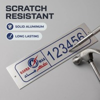 Étiquette autocollante en aluminium/métal durable personnalisée, autocollant logo 3D avec forme personnalisée, plaque signalétique en acier inoxydable gravée au laser