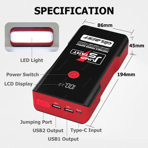 Kit <span class=keywords><strong>de</strong></span> <span class=keywords><strong>démarrage</strong></span> <span class=keywords><strong>de</strong></span> saut <span class=keywords><strong>professionnel</strong></span> 500A Booster Batterie 16000mAh Double sorties USB Comprend des câbles et un étui <span class=keywords><strong>de</strong></span> transport - Product Image 3