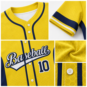 Op maat gemaakte gesublimeerde baseballtrui met knoopsluiting, ademend polyester, korte mouwen, teamuniform, OEM groothandel - Product Image 2