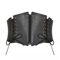 Ceinture décorative pour robe ou manteau femme, style vintage punk rétro européen américain, extensible, super large 12 cm, de la marque Yonger