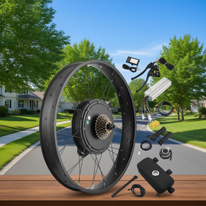 Kit de Bicicleta Eléctrica de 20 Pulgadas, Motor Trasero de 48V 500W sin Escobillas, con Pantalla LCD y Acelerador de Giro para Bicicleta Eléctrica - Product Image 2