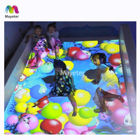 Parc d'attractions intérieur tout-en-un pour enfants, mur de projection, smash ball, jeux interactifs avec projecteur