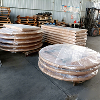 Table pliante ronde en contreplaqué de 60 pouces, multifonctionnelle, commerciale, portable, pour événements, vente en gros