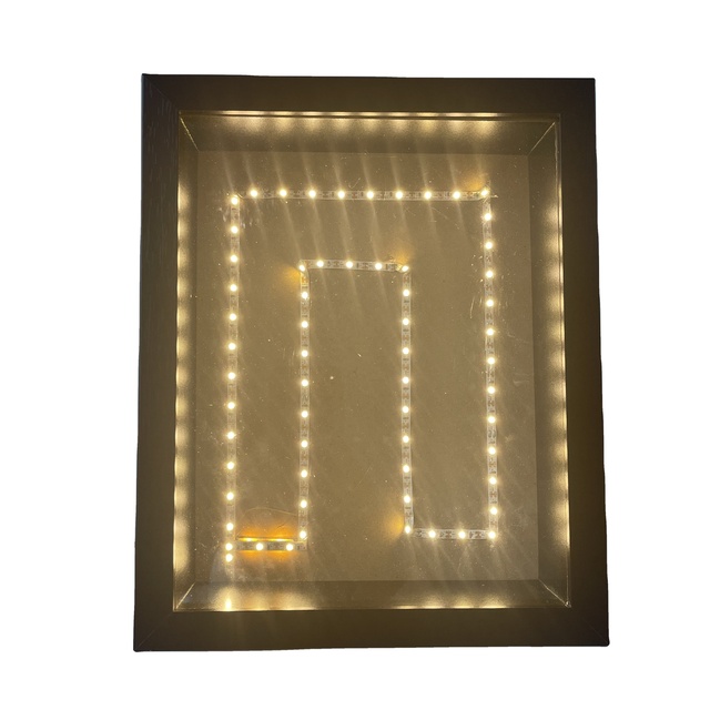 Customize 8x10 Inch Deep Box LED Strip Lights Digital Photos Eco-friendly 3D Light Box LED Shadow Box Frame