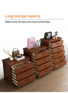 Solid <b>Wood</b> Eco-Friendly Durable Minimalist Modern Corner Cabinet for Bedroom Living Room <b>Storage</b> Hotel Villa Furniture - Product Image 6