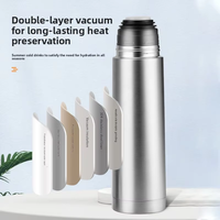 Bouteilles d'eau isothermes en acier inoxydable 350 ml avec logo personnalisé, vente en gros, très demandées, tasse droite à pression d'air, pour le camping