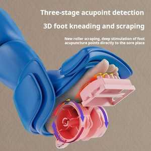 Masseur électrique chinois de luxe pour les jambes et les pieds, shiatsu, 5 modes, vitesse réglable, contrôle de la minuterie, garantie de 2 ans - Product Image 3