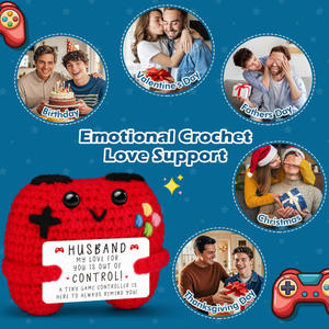 PS5ゲームパッドかぎ針編み人形ゲームライフ夫ギフトプラスチック素材カスタマイズ可能コントローラ - Product Image 4