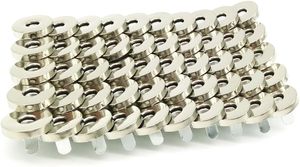 <b>Sets</b> Silver Tone Magnetic Purse Snap Clasps Button Great For Closure Purse Handbag Clothes <b>Sewing</b> Craft No Tools Required Mm Y - Product Image 2
