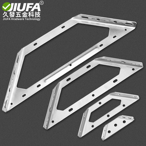 Soportes triangulares de acero inoxidable JiuFa para marcos de estantes de gabinetes, soportes de esquina duraderos - Product Image 1