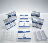 Boîtes de conditionnement de fard à joues personnalisables et écologiques avec fermeture magnétique en papier holographique et options d'impression de logo
