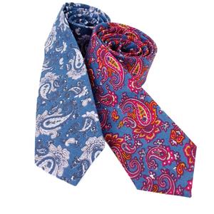 Diseño personalizado nuevo estilo de algodón Paisley corbata estampado floral Corbata Cotillon y Gravatas corbata Costumizadas - Product Image 2