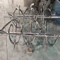 Mélangeur à ruban horizontal industriel en acier inoxydable de qualité alimentaire, capacité 50L-5000L, pour poudres sèches et granulés, avec moteur AC et engrenages