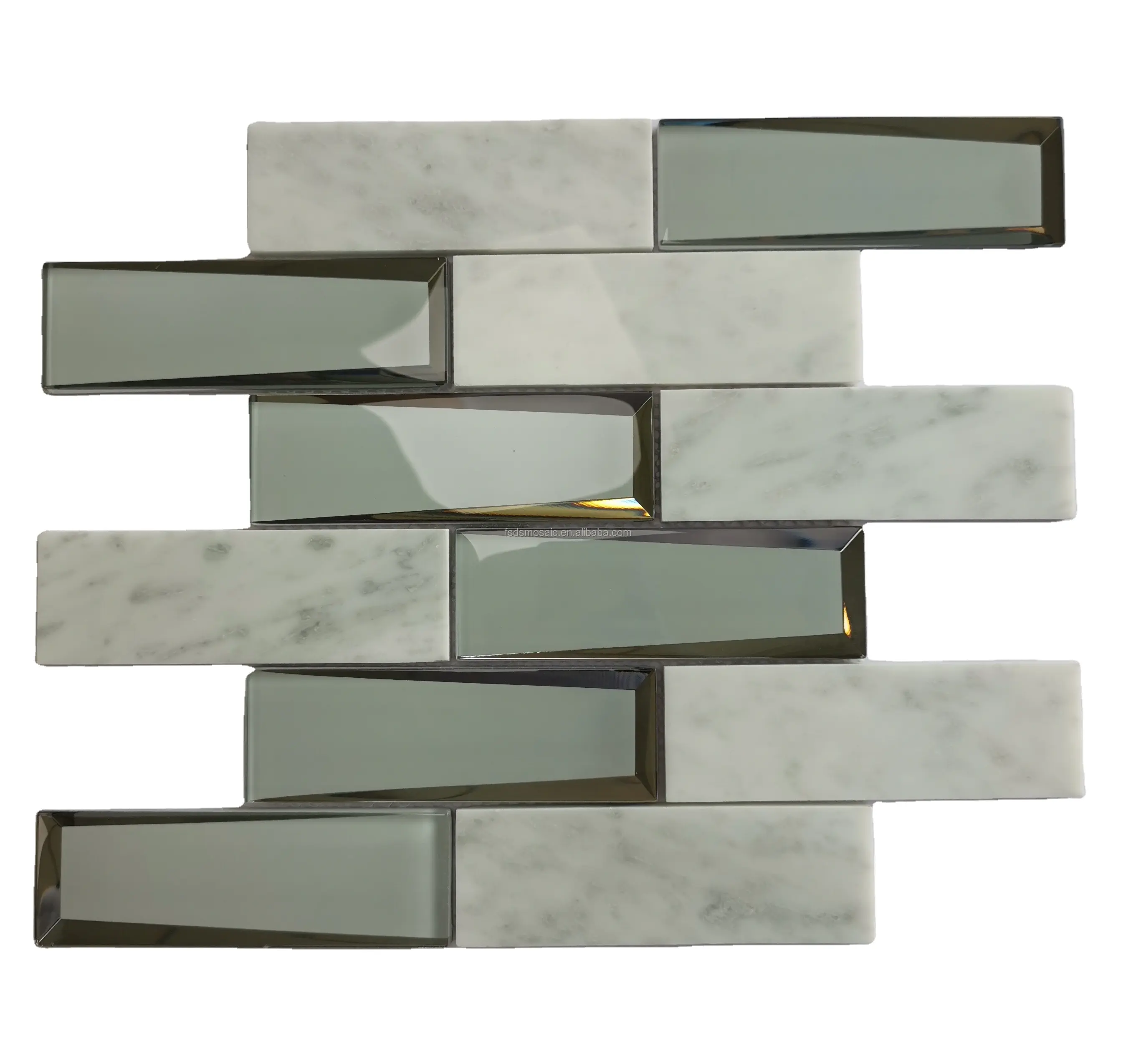 3D художественное стекло, зеркальный смешанный камень, плитка Метро, кухня, душ, пол, стена, мраморная мозаика