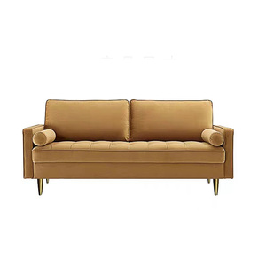 Ensemble de canapés 3 places en tissu velours de <span class=keywords><strong>France</strong></span>, <span class=keywords><strong>canapé</strong></span> de salon moderne de luxe, <span class=keywords><strong>canapé</strong></span> double en éponge haute densité - Product Image 6