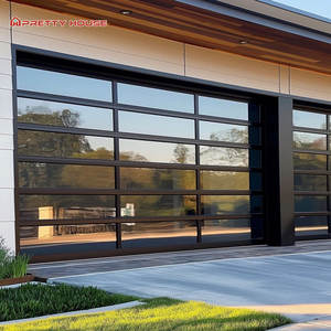 USA Offres Spéciales Moderne Télécommande Automatique Verre Trempé Transparent <span class=keywords><strong>Achat</strong></span> de Porte de <span class=keywords><strong>Garage</strong></span> Portes de <span class=keywords><strong>Garage</strong></span> en Aluminium - Product Image 2