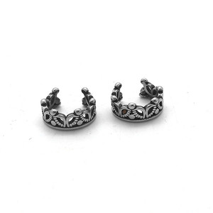 yunnique Crown Ear <b>Cuffs</b> Tibetan Silver Unisex Party Fashion <b>Earrings</b> - Product Image 1