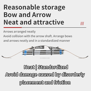 Soporte <span class=keywords><strong>de</strong></span> Pared para Arco y Flecha, Ahorra Espacio, para Almacenamiento <span class=keywords><strong>de</strong></span> Arcos Recurvos y Compuestos, Exhibición en Casa o Tienda - Product Image 4