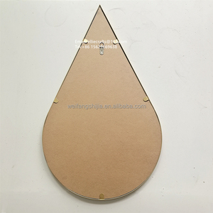 <span class=keywords><strong>Miroir</strong></span> mural en laiton en forme de <span class=keywords><strong>goutte</strong></span> <span class=keywords><strong>d</strong></span>'<span class=keywords><strong>eau</strong></span> sur cadre en métal doré, mobilier de maison, nouveau Design, pour salle de bains, salon - Product Image 4