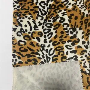다양한 디자인 동물 패턴 실내 장식품 인쇄 벨보아 밍키 패브릭 용지 인쇄 및 S 웨이브가있는 스크린 인쇄