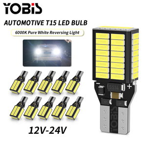 YOBISขายส่งT15 4014-54 Bcakupย้อนกลับโคมไฟไฟท้ายรถไฟเบรคอัตโนมัติLED Canbus <span class=keywords><strong>WY16W</strong></span> W16W T15 หลอดไฟเลี้ยวสัญญาณหลอดไฟ - Product Image 3