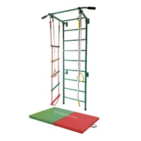 Aire de jeux suédoise de jungle d'escalade pour enfants d'intérieur XK-029A avec anneau/corde/échelle