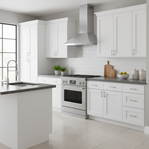 Mobile da Cucina Bianco Stile Shaker Sunique Sydney, Anta Moderna in MDF 36x15x24 Pollici - Product Image 3