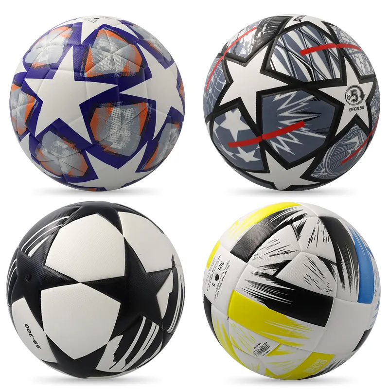 Neue profession elle thermische Bindung Fußball Fußbälle Größe 5 Fußball Benutzer definierte PVC PU Botines de Futbol Futsal Ball