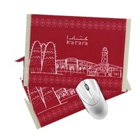 Tapis de souris de bureau personnalisé de style persan en caoutchouc naturel et tissu de moquette avec logo personnalisé, sublimation couleur en stock