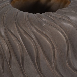 Vaso Alto Ondulato Testurizzato, Decorazione Scultorea per Soggiorno, Camera da Letto, Ufficio, Esposizione su Tavolo - Product Image 4