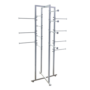 Porte-chapeaux et porte-soutiens-gorge pliable en métal, 4 voies, sur pied, à faible coût, pour l'affichage des ceintures, avec montage facile - Product Image 1
