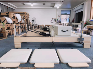 Máquina Reformer de Pilates en Oferta, Cama de Madera de Arce Ensamblable para Estudio Comercial, Reformer de Pilates de Madera - Product Image 6
