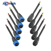 Connecteur d'alimentation d'éclairage 35A K25 sur-moule mâle femelle câble autobloquant connecteur de faisceau de câbles étanche IP68 3PIN