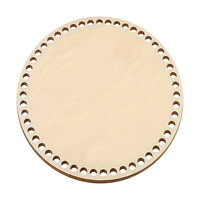 Accessoire de table décoratif en bois perforé et tressé fait main pour Pâques, la remise des diplômes, Halloween, Thanksgiving - Découpe