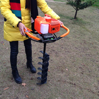Machines à creuser des trous pour planter des arbres, perceuse à terre, perceuse à essence à 2 temps, 68cc, tarière