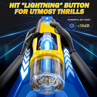Juguete Eléctrico Automático para Hombres con 7 Modos de Empuje y Rotación, Copa Masturbadora Masculina con Múltiples Funciones de Estimulación, IPX7