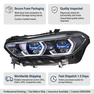 63115A32D37 Faros Delanteros Láser Negros Originales Usados para <span class=keywords><strong>BMW</strong></span> G05 X5 F95 X5M G06 <span class=keywords><strong>X6</strong></span> F96 X6M 2019-2023 Lámpara Delantera LED - Product Image 3