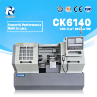 Torno CNC Horizontal de Bancada Plana CK6140 de Alta Precisión y Gran Resistencia para Metalurgia, Automoción y Ferretería