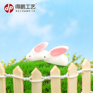 Figurine de lapin en résine Tuski D1271, décoration artisanale pour la maison, forme animale - Product Image 3