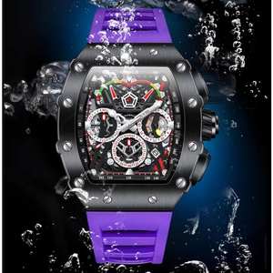 Reloj Mecánico Automático ONOLA 6833 de Moda para Hombre, Diseño Único, Resistente al Agua, Correa de Cinta, Nuevo Reloj de Lujo para Hombre - Product Image 4