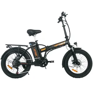 Tire Foldable Cafe Racer 500W 750W 48V Electric Bike Kit With Battery 7 Speeds Folding Mountain Ebike