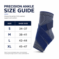 Attelle de cheville professionnelle à compression 3D avec sangles en forme de 8 pour le soulagement de la douleur de la fasciite plantaire, manchon de soutien médical pour la cheville