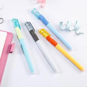 Bolígrafo de gel borrable de 0.5 mm con cuerpo de plástico y borrador incorporado para uso escolar y de oficina B7501 - Product Image 1