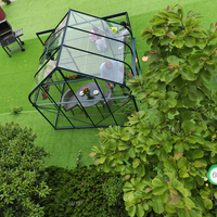 Serre de jardin moderne en alliage d'aluminium et acier, kit de jardinage à assembler facilement pour la maison