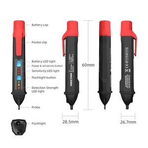PT202 Non Contact Intelligent Electric Detector Tools Pen Type Voltage Tester Test Pencil 12V-1000V Range